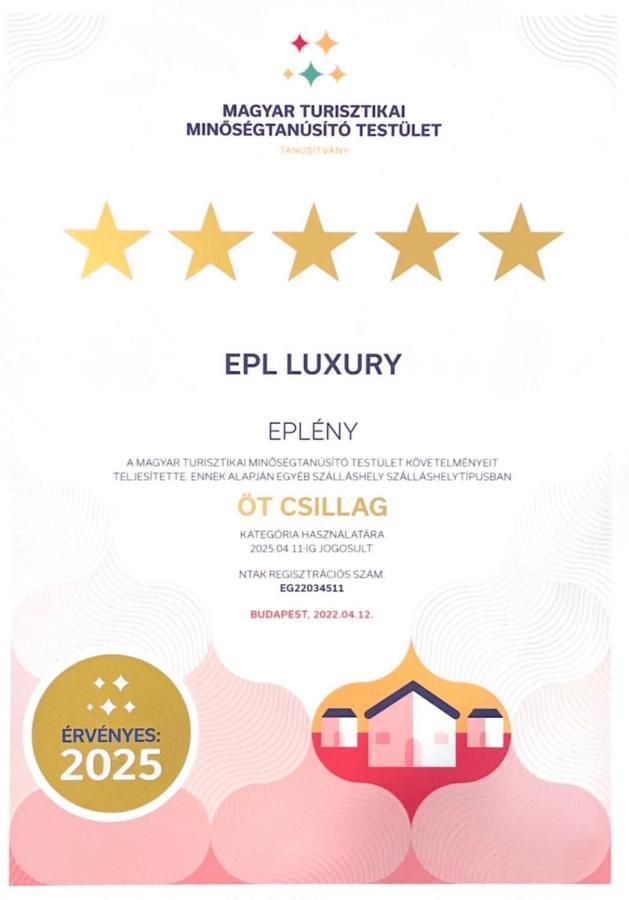 Ferienwohnung Epl Luxury Eplény Exterior foto